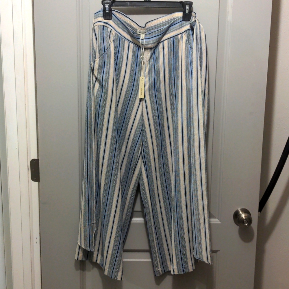 Max Studio WIDE LEG CROPPED PANTS XL NWT